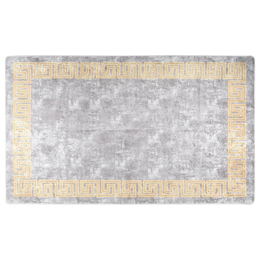 Teppich Waschbar Grau 120x180 cm Rutschfest