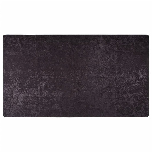 Teppich Waschbar 190x300 cm Anthrazit Rutschfest