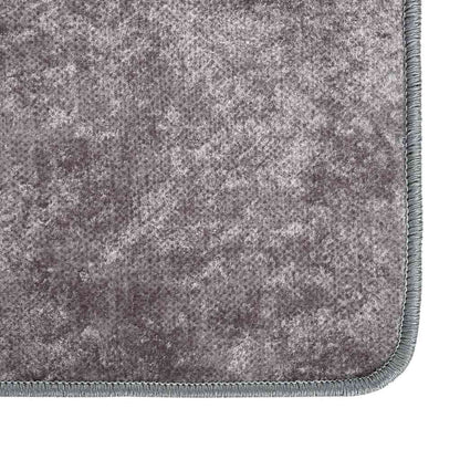 Teppich Waschbar Grau 120x180 cm Rutschfest