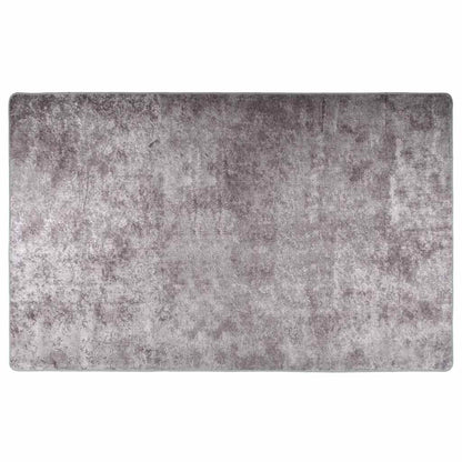 Teppich Waschbar Grau 160x230 cm Rutschfest