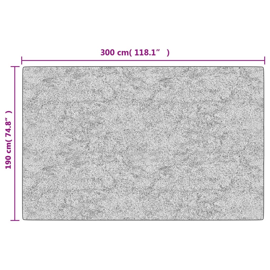 Teppich Waschbar 190x300 cm Mehrfarbig Rutschfest