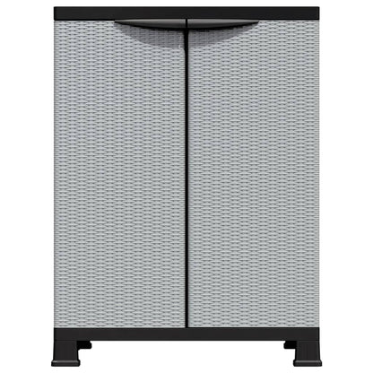 Kunststoffschrank 68x39x92 cm Rattan-Design