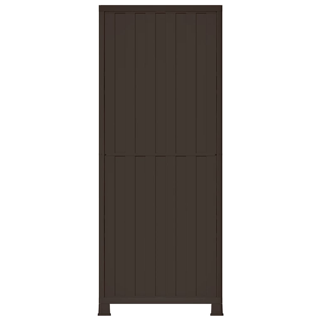 Kunststoffschrank 68x39x171,5 cm Rattan-Design