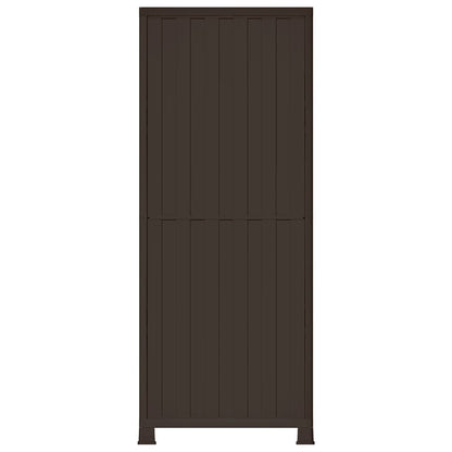 Kunststoffschrank 68x39x171,5 cm Rattan-Design