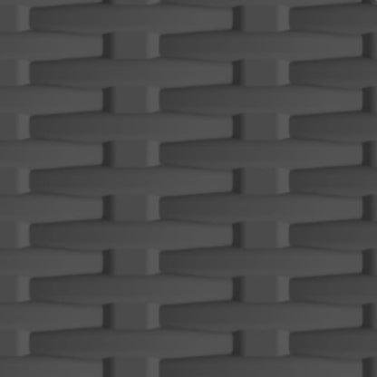 Kunststoffschrank 68x39x171,5 cm Rattan-Design