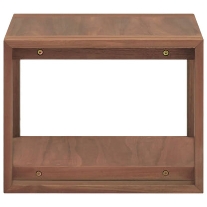 Wand-Badregal 45x45x35 cm Massivholz Teak