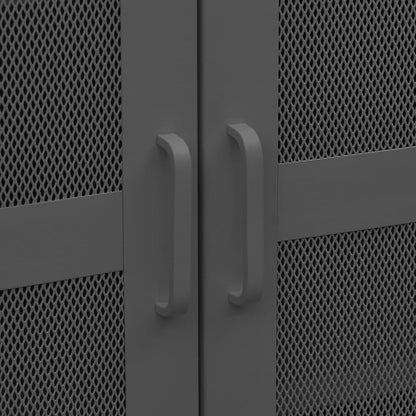 Lagerschrank Industrial Anthrazit 70x40x115 cm Metall