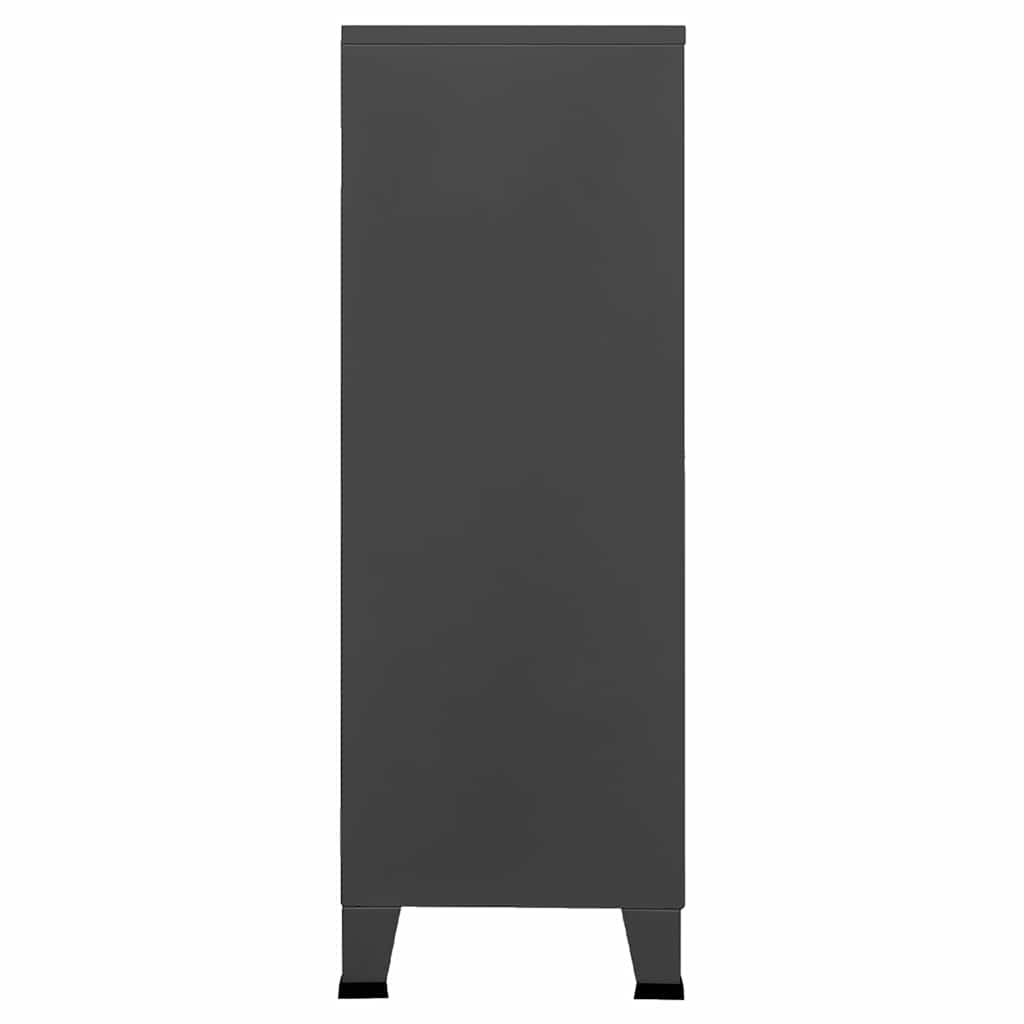 Lagerschrank Industrial Anthrazit 75x40x115 cm Metall