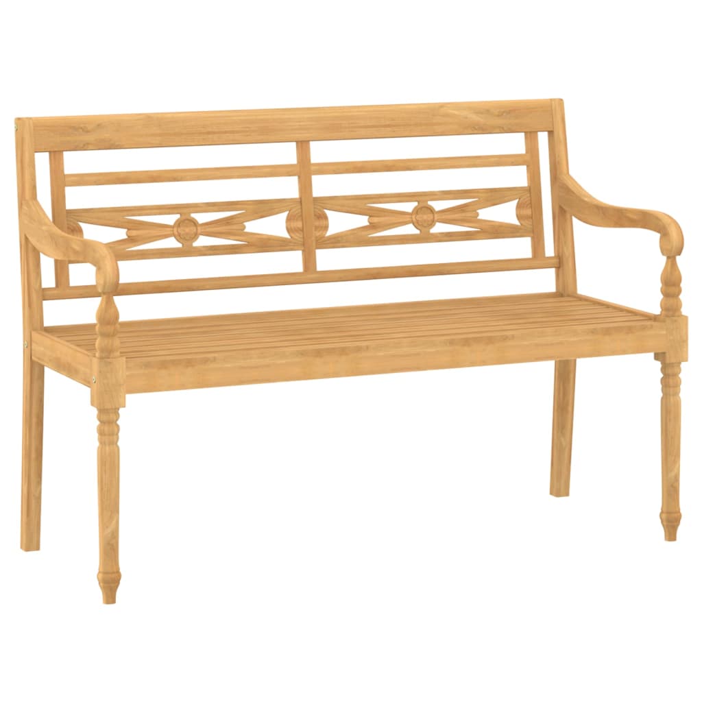 4-tlg. Garten-Lounge-Set Massivholz Teak