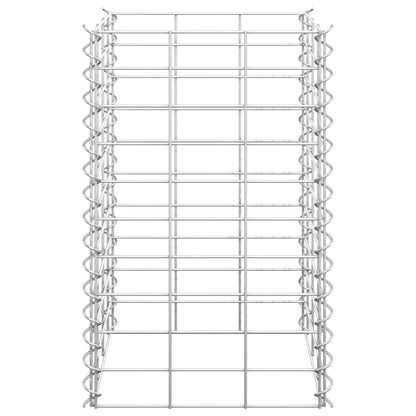 Gabionen-Hochbeete 3 Stk. 30x30x50 cm Eisen