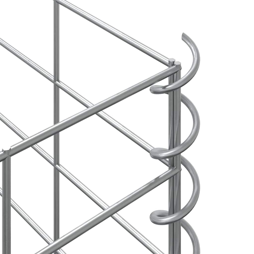 Gabionen-Hochbeete 3 Stk. 30x30x50 cm Eisen