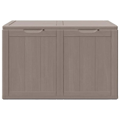 Garten-Aufbewahrungsbox 180 L Braun PP-Holzoptik