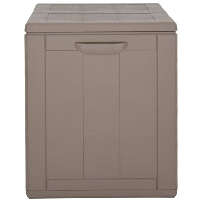 Garten-Aufbewahrungsbox 180 L Braun PP-Holzoptik