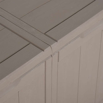Garten-Aufbewahrungsbox 270 L Braun PP-Holzoptik