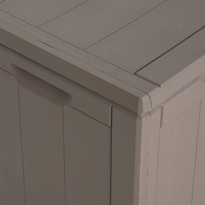 Garten-Aufbewahrungsbox 270 L Braun PP-Holzoptik