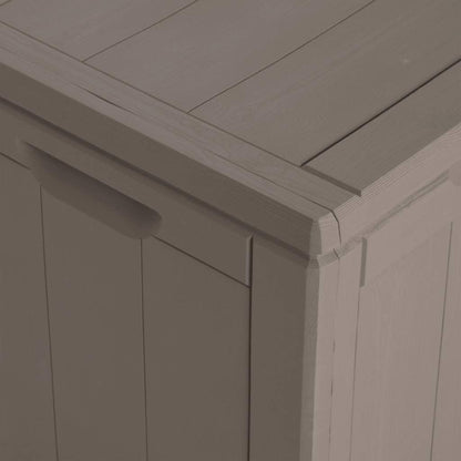 Garten-Aufbewahrungsbox 270 L Braun PP-Holzoptik