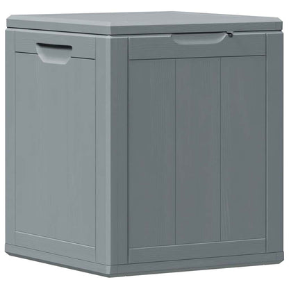 Garten-Aufbewahrungsbox 90 L Grau PP-Holzoptik