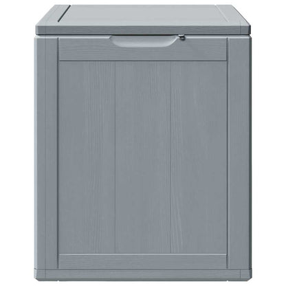 Garten-Aufbewahrungsbox 90 L Grau PP-Holzoptik