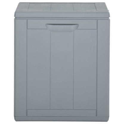 Garten-Aufbewahrungsbox 90 L Grau PP-Holzoptik