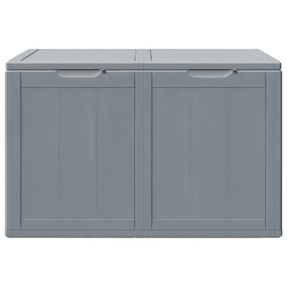 Garten-Aufbewahrungsbox 180 L Grau PP-Holzoptik