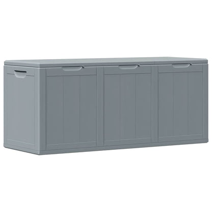 Garten-Aufbewahrungsbox 270 L Grau PP-Holzoptik