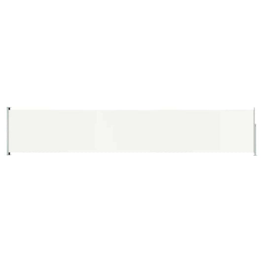 Seitenmarkise Ausziehbar 117x600 cm Creme