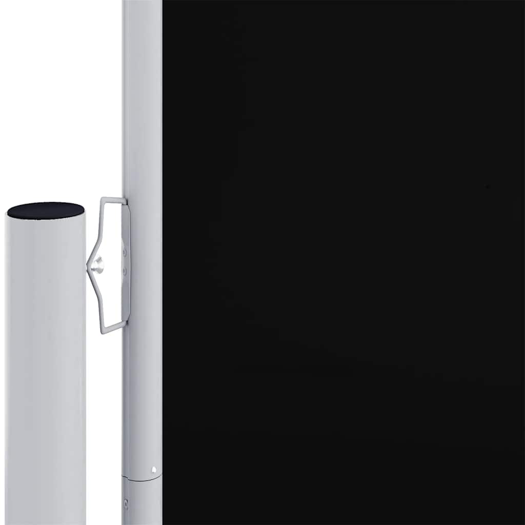 Seitenmarkise Ausziehbar Schwarz 200x600 cm