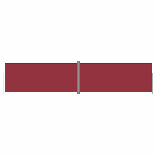 Seitenmarkise Ausziehbar Rot 220x1000 cm