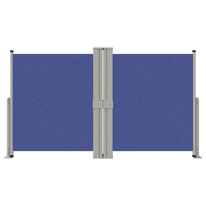 Seitenmarkise Ausziehbar Blau 140x1200 cm