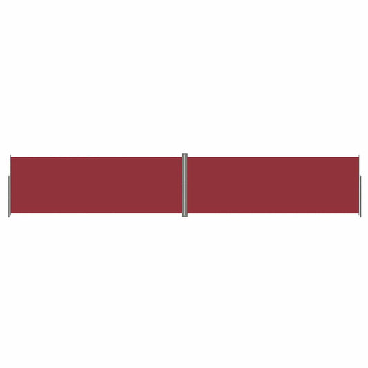 Seitenmarkise Ausziehbar Rot 220x1200 cm