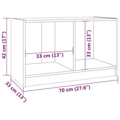 TV-Schrank 70x33x42 cm Massivholz Kiefer