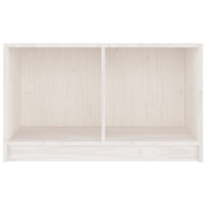 TV-Schrank Weiß 70x33x42 cm Massivholz Kiefer
