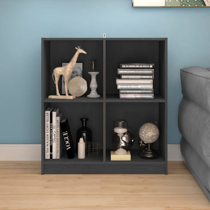 Sideboard Grau 70x33x76 cm Massivholz Kiefer
