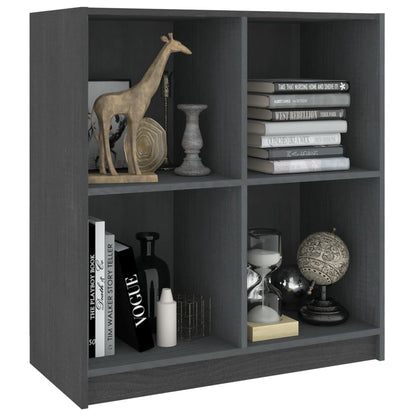 Sideboard Grau 70x33x76 cm Massivholz Kiefer