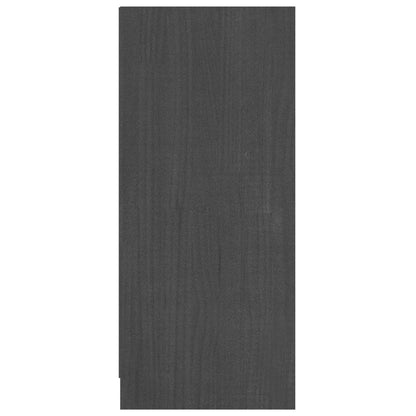 Sideboard Grau 70x33x76 cm Massivholz Kiefer