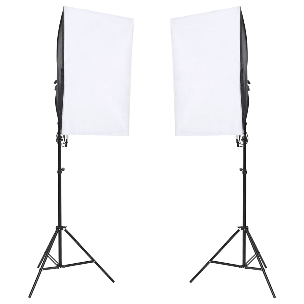 Fotostudio-Set mit Beleuchtung und Hintergrund