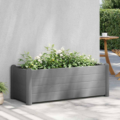 Garten-Hochbeet PP Steingrau 100x43x35 cm