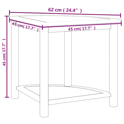 Badezimmer-Beistelltisch 45x45x45 cm Massivholz Teak