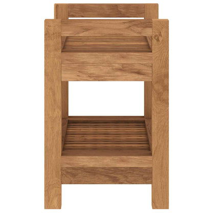 Badezimmer-Beistelltisch 45x30x45 cm Massivholz Teak