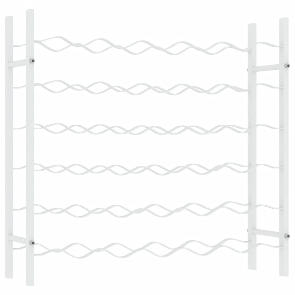 Weinregal für 36 Flaschen Weiß Metall