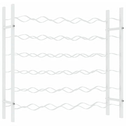 Weinregal für 36 Flaschen Weiß Metall