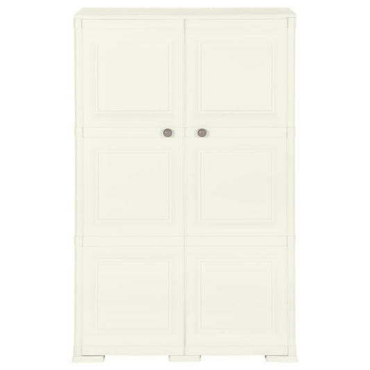 Kunststoffschrank 79x43x125 cm Holzdesign Vanilleeis