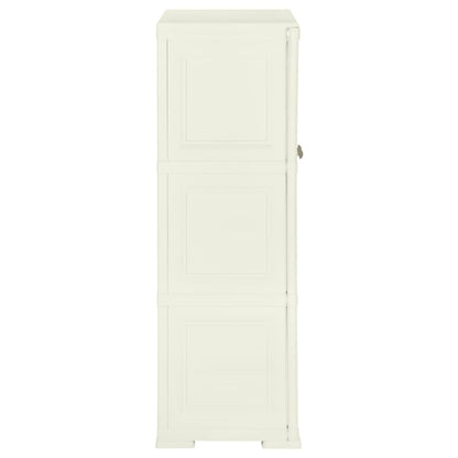Kunststoffschrank 79x43x125 cm Holzdesign Vanilleeis