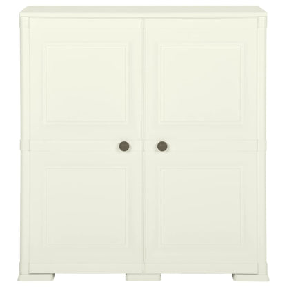 Kunststoffschrank 79x43x85,5 cm Holzdesign Vanilleeis