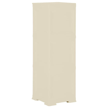Kunststoffschrank 40x43x125 cm Holzdesign Angora-Weiß