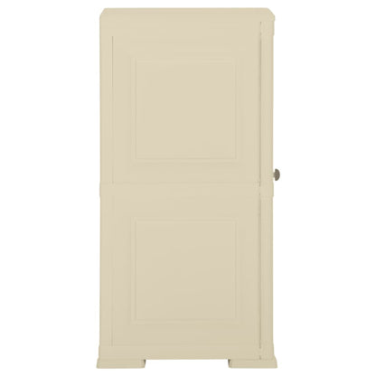 Kunststoffschrank 40x43x85,5 cm Holzdesign Angora-Weiß