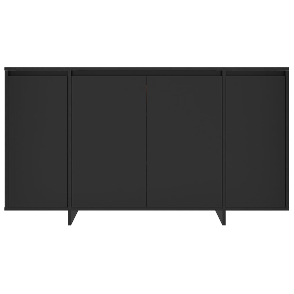 Sideboard Schwarz 135x41x75 cm Holzwerkstoff