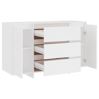 Sideboard mit 3 Schubladen Weiß 120x41x75 cm Holzwerkstoff