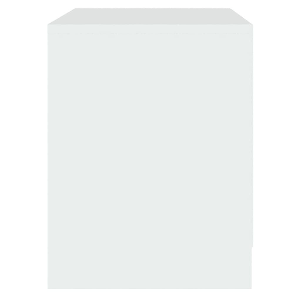 Nachttische 2 Stk. Weiß 45x34,5x44,5 cm Holzwerkstoff