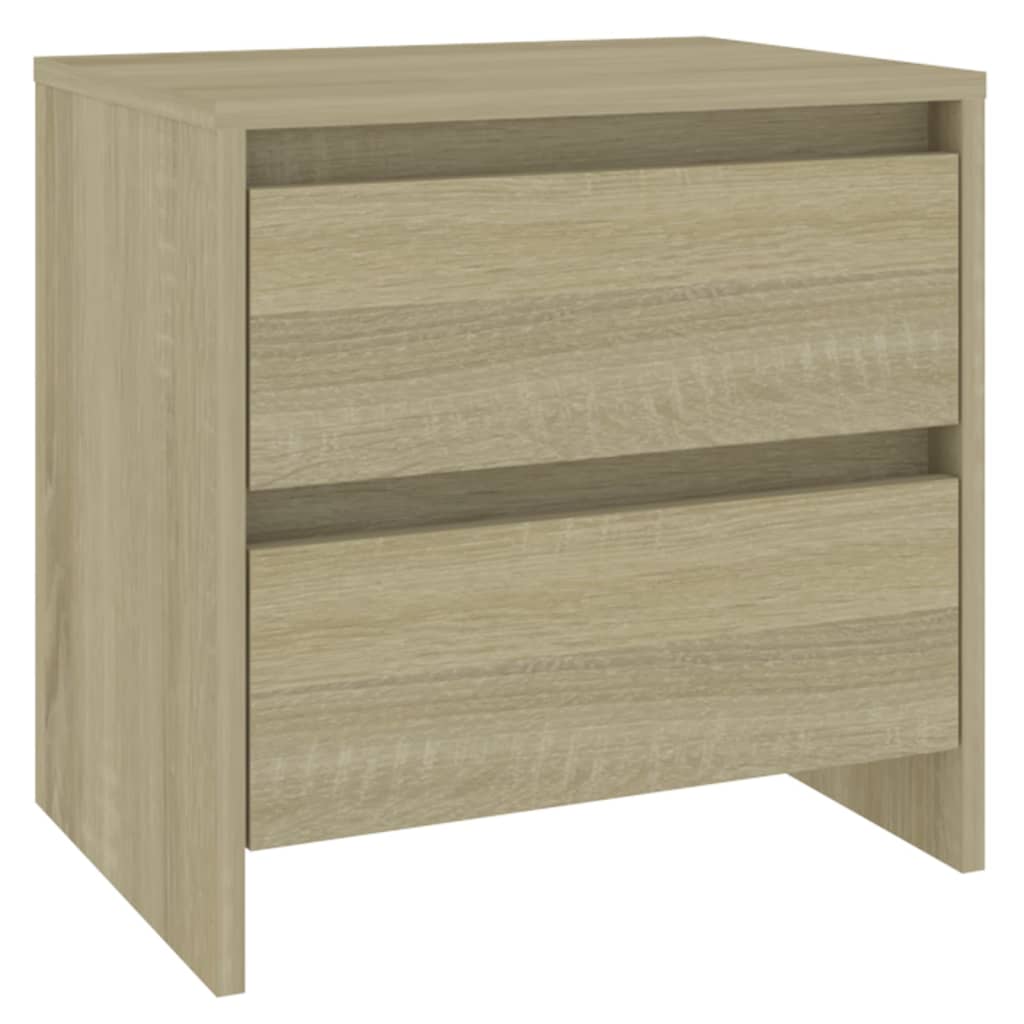 Nachttische 2 Stk. Sonoma-Eiche 45x34,5x44,5 cm Holzwerkstoff